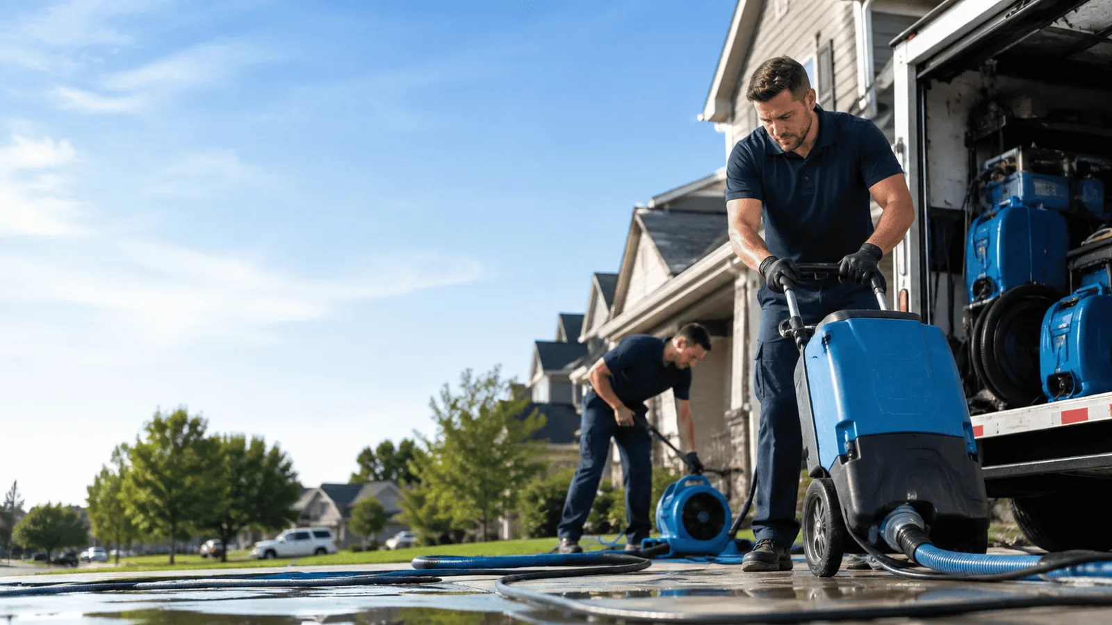 Dehumidification being performed in Gordonsville, TN
